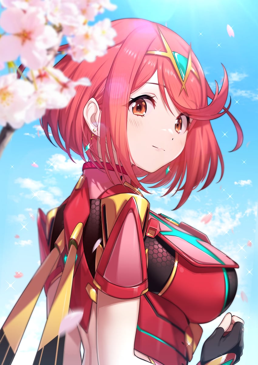 pyra (xenoblade chronicles and 1 more) drawn by green322