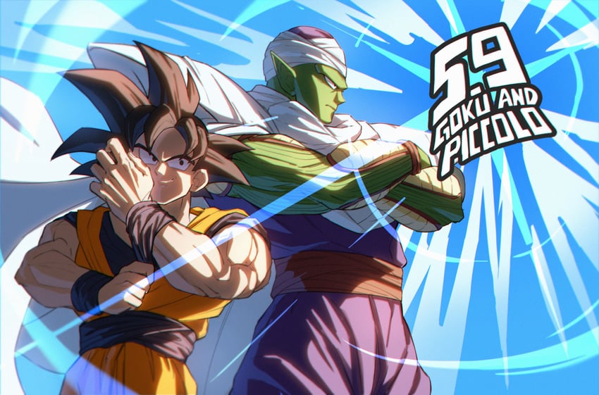 son goku and piccolo (dragon ball and 1 more) drawn by dandan_mong