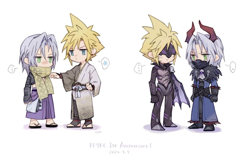 cloud strife and sephiroth (final fantasy and 2 more) drawn by maoli45222137