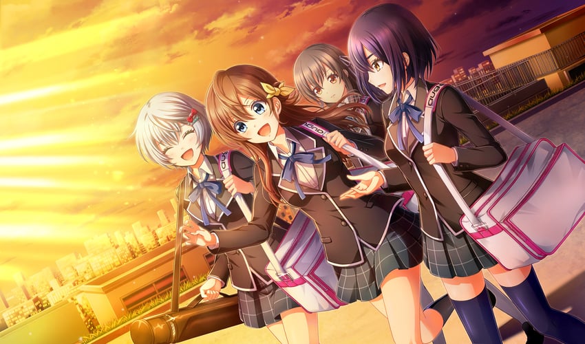 arihara tsubasa, shiina yukari, sakagami mei, and asahina iroha (cinderella series and 1 more)