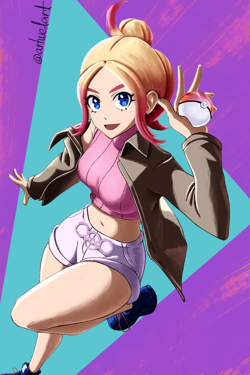 taunie (pokemon and 1 more) drawn by arhuel_(azrc2535)