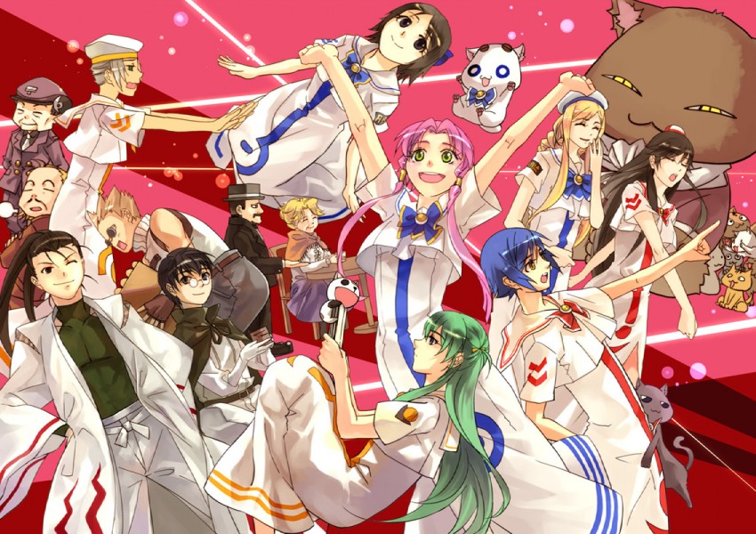mizunashi akari, alice carroll, aika granzchesta, aria pokoteng, alicia florence, and 12 more (aria) drawn by yoeah