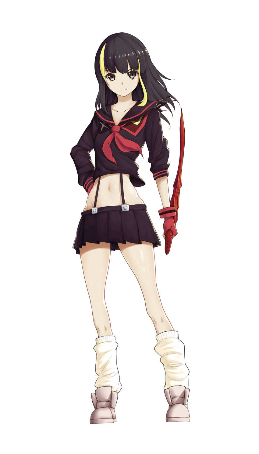 matoi ryuuko, senketsu, and andou tsubaki (kill la kill and 1 more) drawn by thec