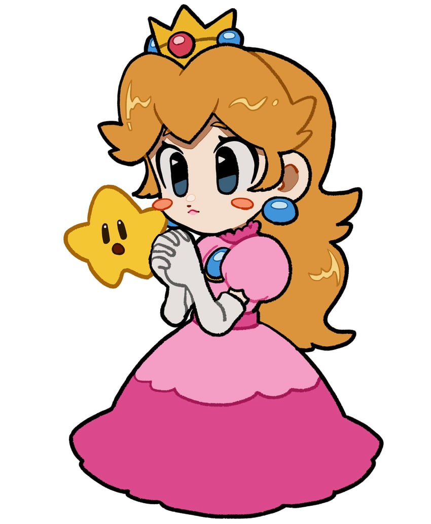 princess peach and twink (mario and 2 more) drawn by mimimi_(mimimim9999)