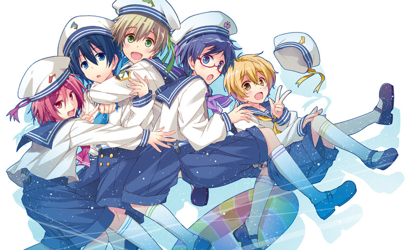 tachibana makoto, nanase haruka, matsuoka rin, hazuki nagisa, and ryuugazaki rei (free!) drawn by hirai_yuzuki