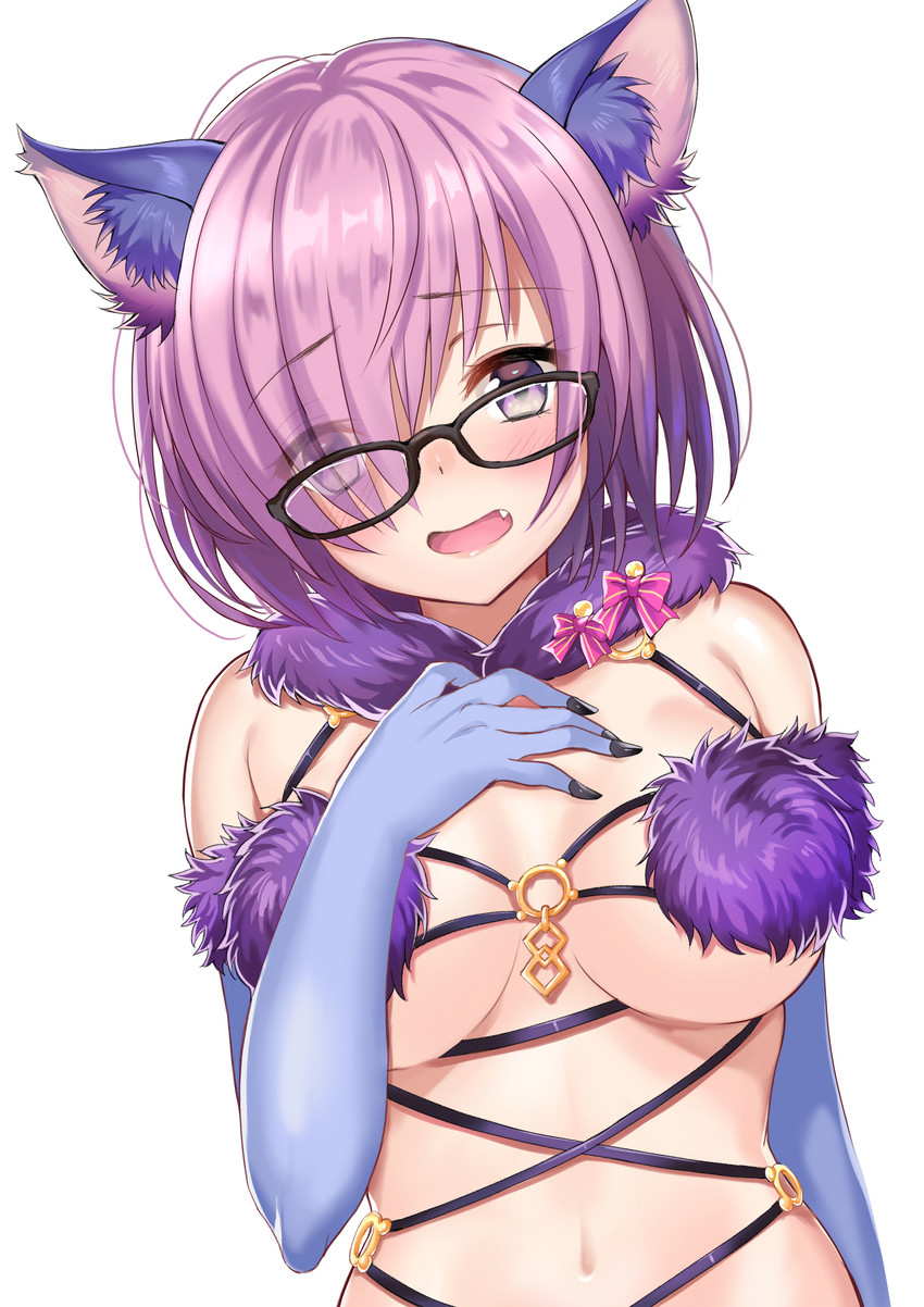 mash kyrielight (fate and 1 more) drawn by akafuku_daifuku