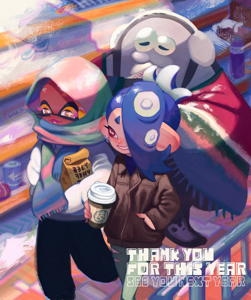 shiver, frye, and big man (splatoon and 1 more) drawn by ka1_(k4k37)