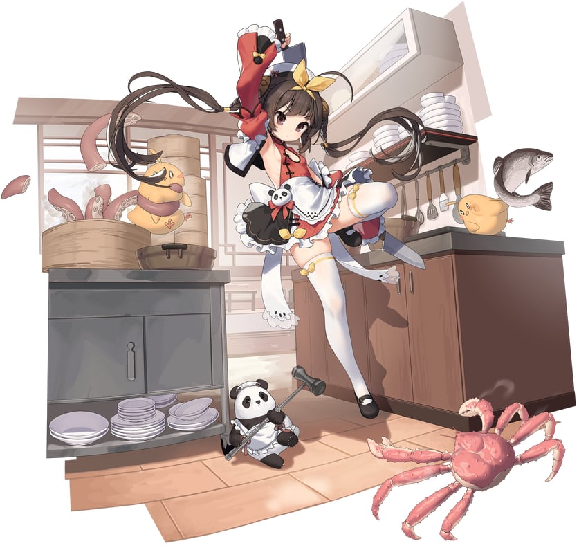 manjuu and ping hai (azur lane) drawn by kinjo_kuromomo