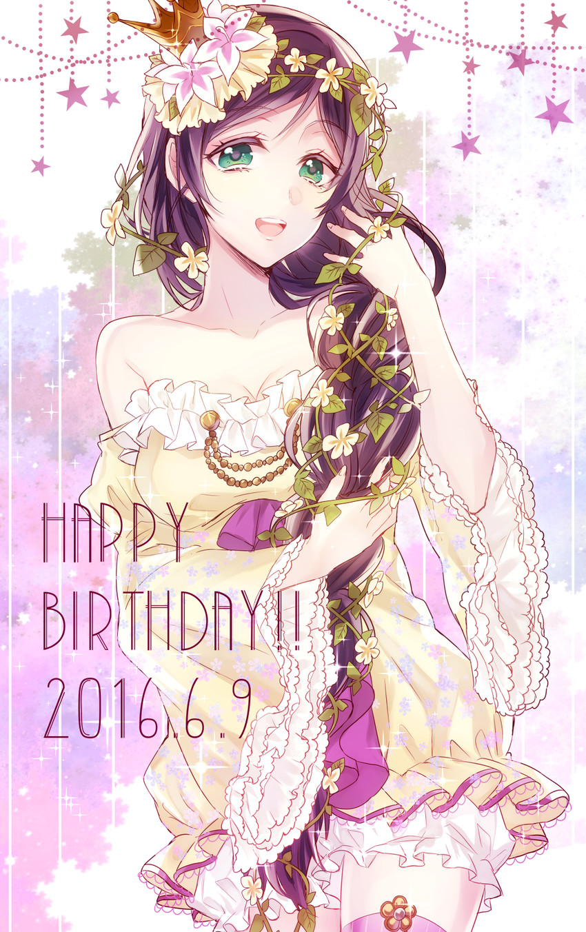 tojo nozomi (love live! and 2 more) drawn by noka_(blackheart1118)