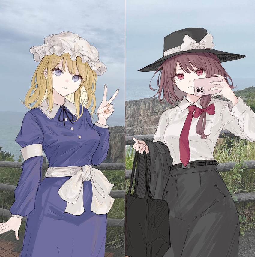 usami renko and maribel hearn (touhou) drawn by kashiwada_kiiho