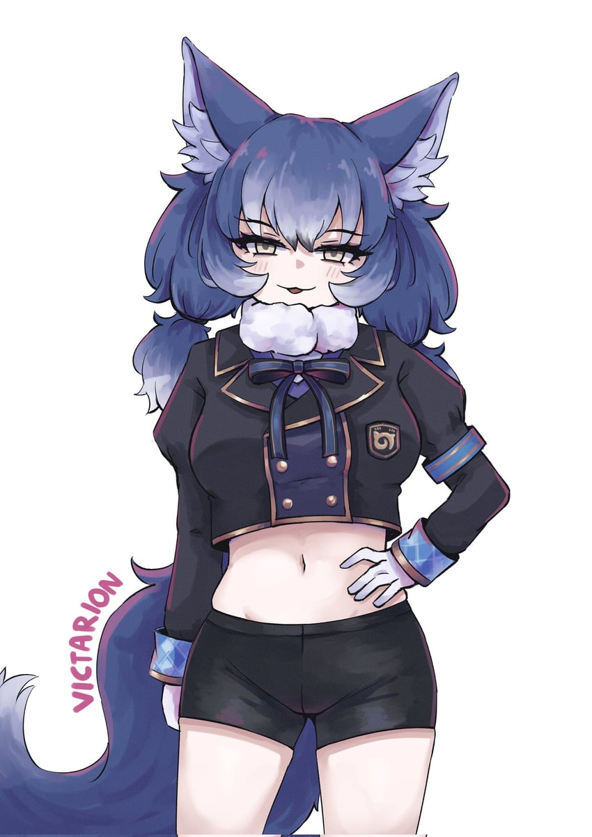 dire wolf (kemono friends and 1 more) drawn by victarionsc
