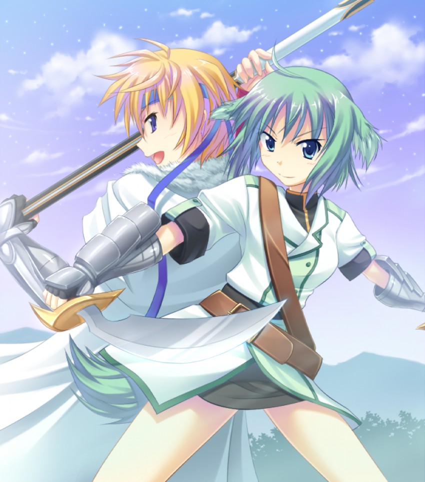 eclair martinozzi and cinque izumi (dog days) drawn by garatan