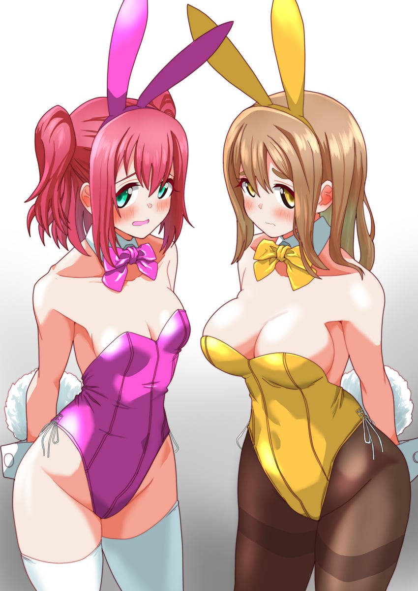 kunikida hanamaru and kurosawa ruby (love live! and 1 more) drawn by chokkakudo
