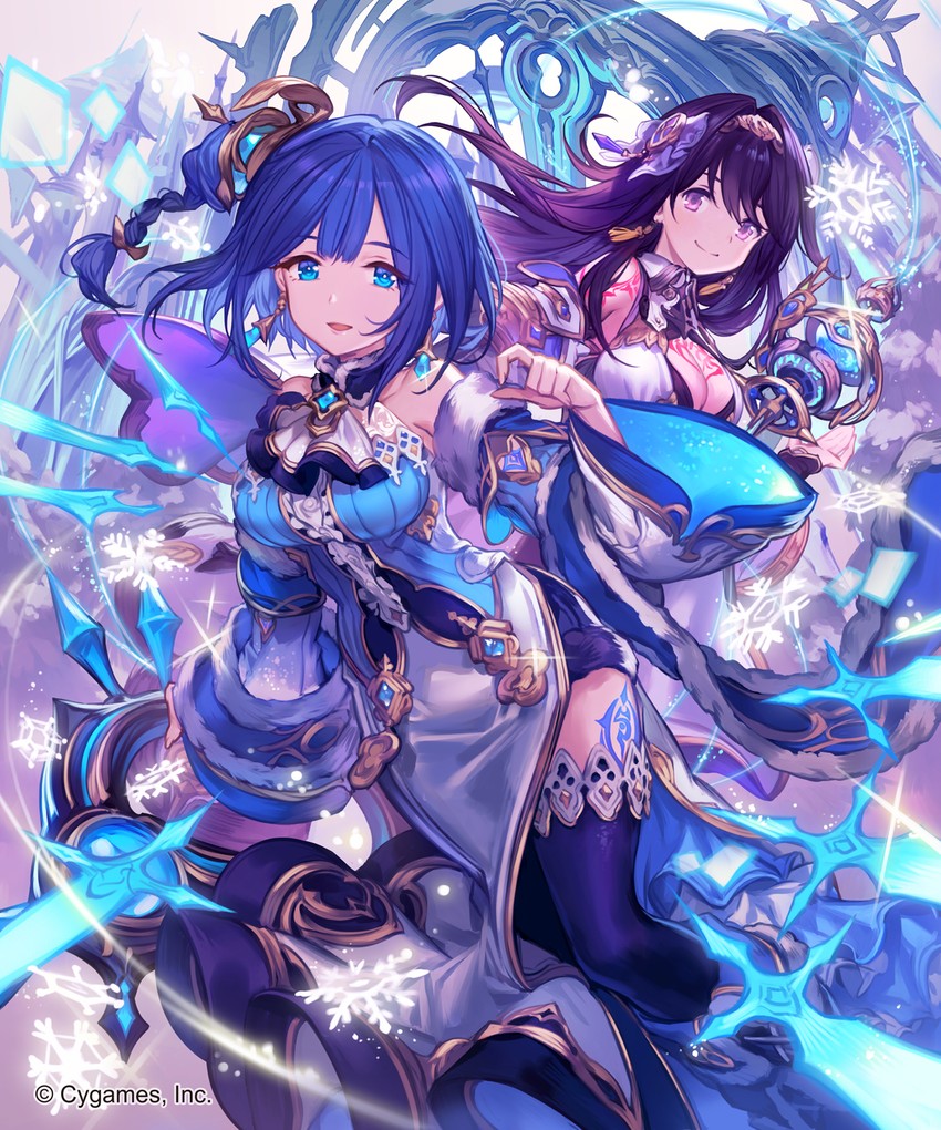 lazuli and evamia (shingeki no bahamut) drawn by lee_hyeseung