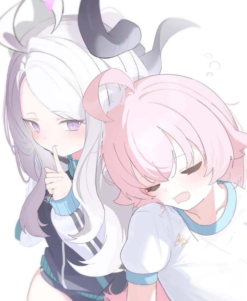 hina and hoshino (blue archive) drawn by tatara_(alnath_may)
