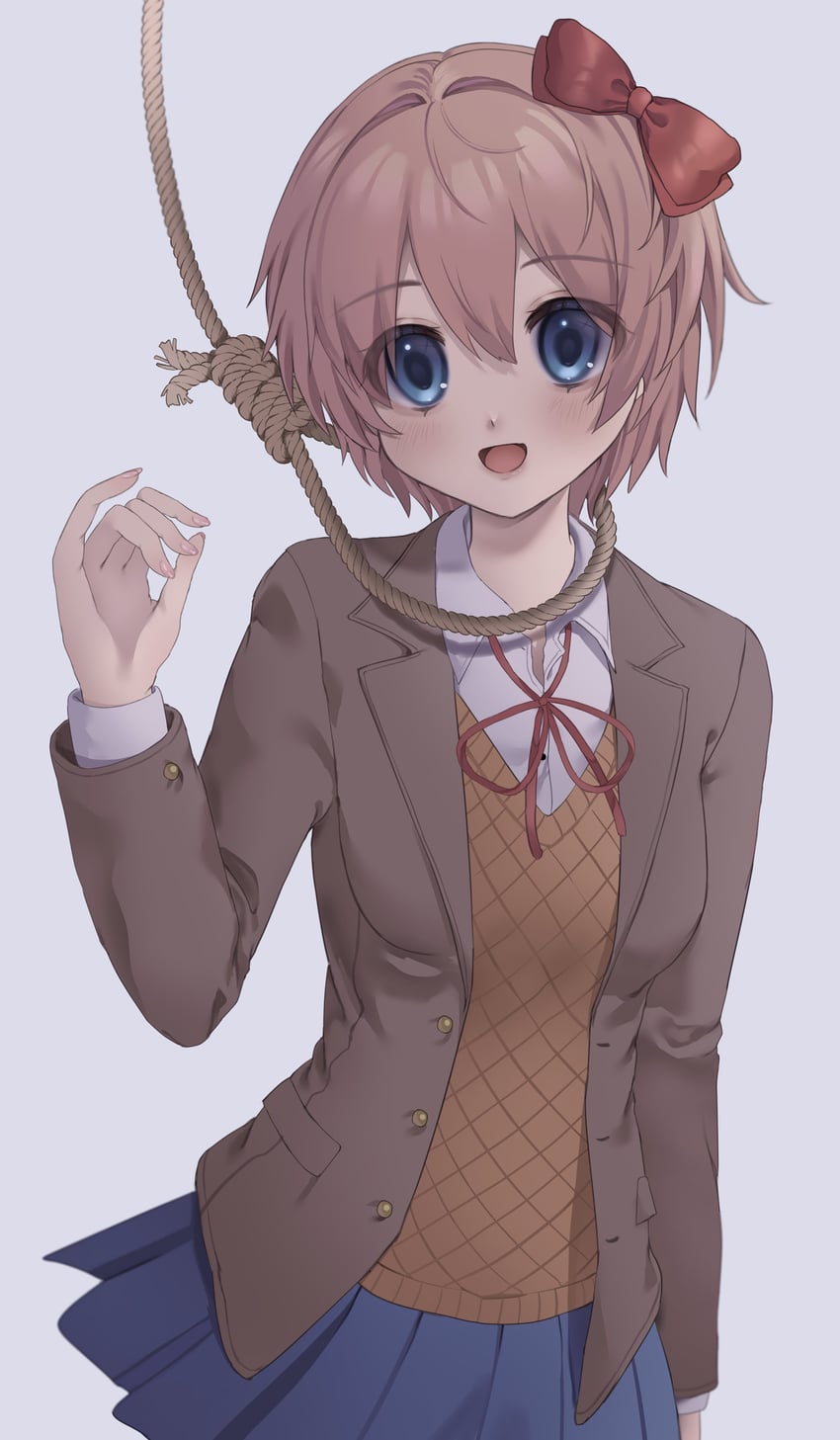 sayori (doki doki literature club) drawn by azen_(mntimcczgrtn)