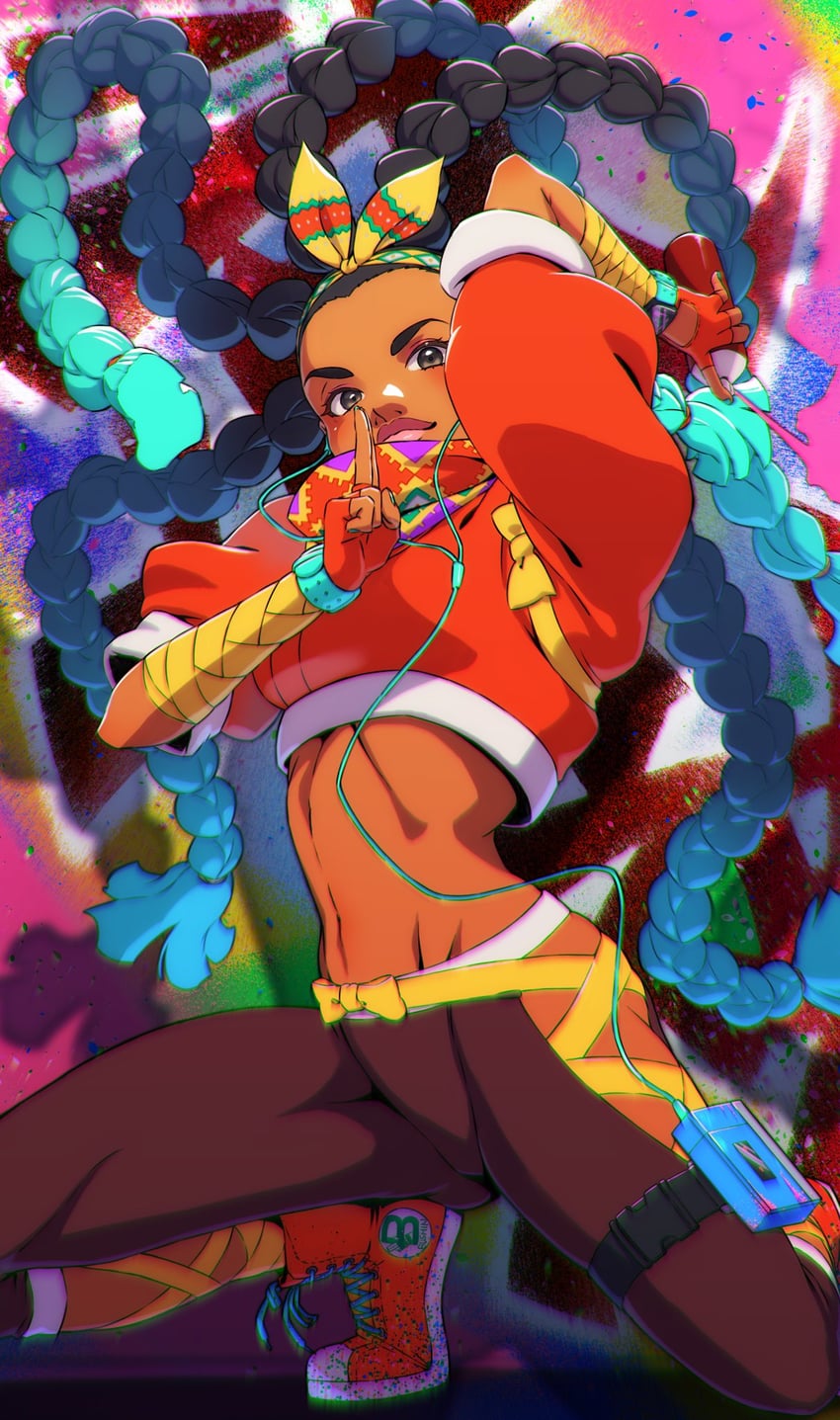 kimberly jackson (street fighter and 1 more) drawn by aduti_momoyama