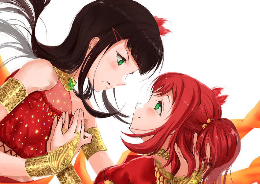 kurosawa dia and kurosawa ruby (love live! and 1 more) drawn by jyon