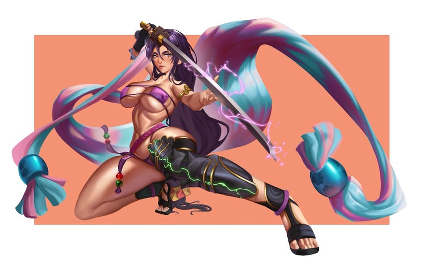 minamoto no raikou (fate and 1 more) drawn by mon_eree