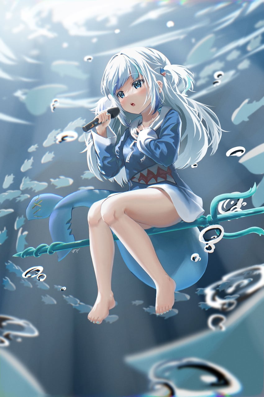 gawr gura (hololive and 1 more) drawn by fpvjoe
