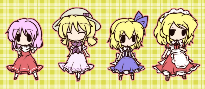 alice margatroid, yumeko, louise, and sara (touhou) drawn by fushigi_ebi