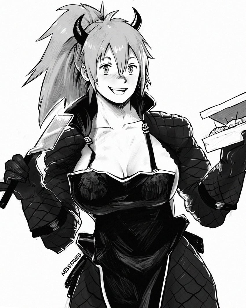 nikaidou (dorohedoro) drawn by miss_faves