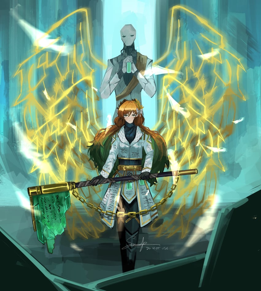 ishmael and heavenly executor's scribe (project moon and 1 more) drawn by nolongeryisang