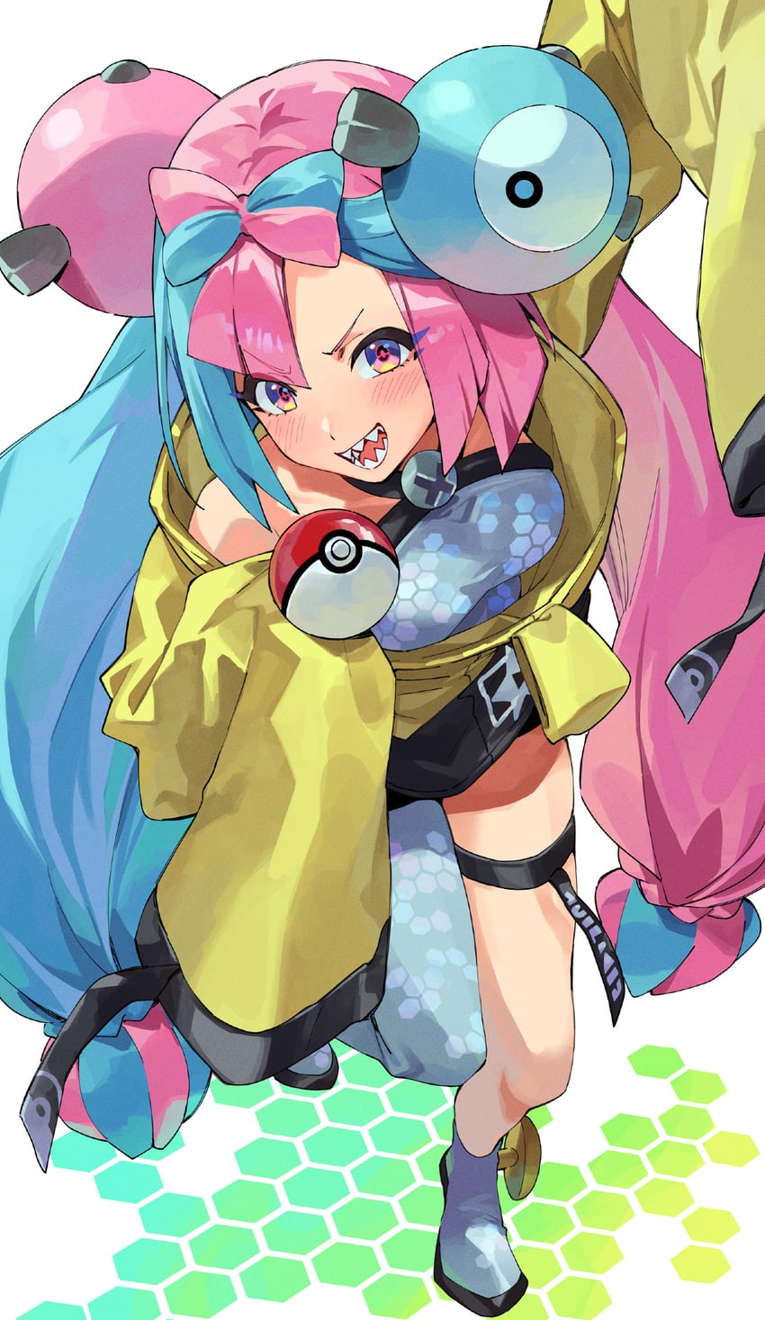 iono and magnemite (pokemon and 1 more) drawn by kamu_(kamuuei)