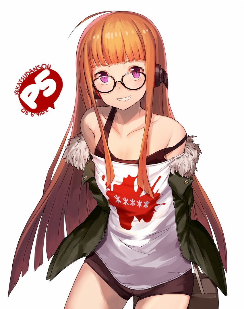 sakura futaba (persona and 1 more) drawn by katsudansou