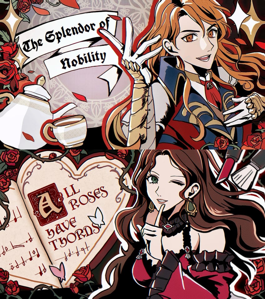 dorothea arnault and ferdinand von aegir (fire emblem and 3 more) drawn by yuu_(primalmxy)