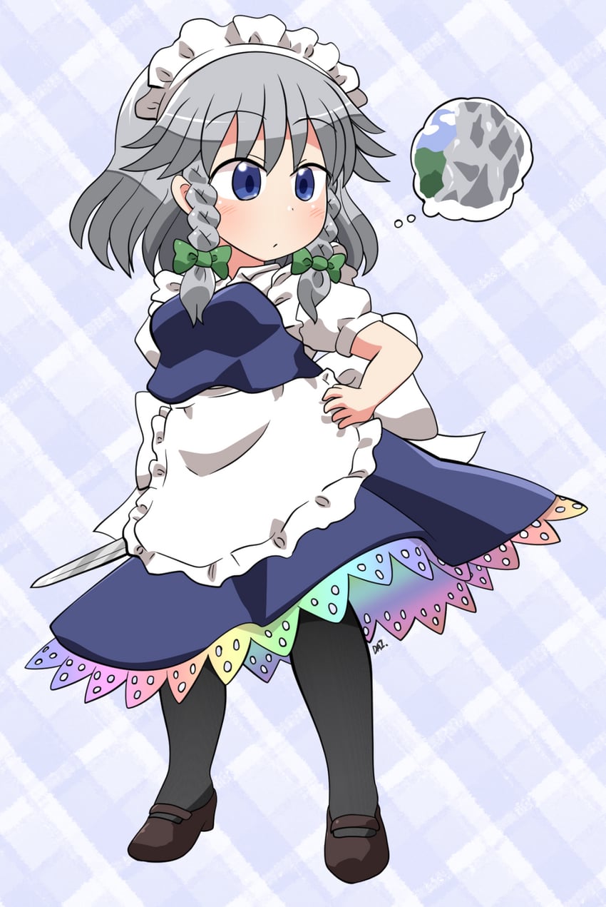 izayoi sakuya (touhou and 1 more) drawn by rokugou_daisuke