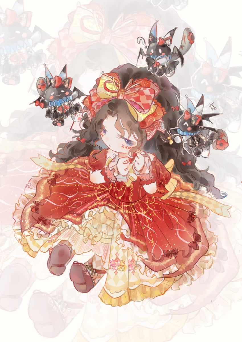 crimson rhapsody and felispirit sack (nikki and 1 more) drawn by azi_butaizi