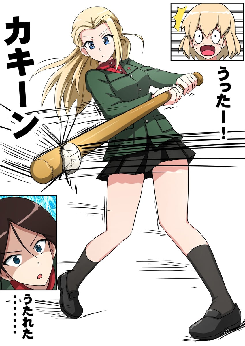 katyusha, nonna, and clara (girls und panzer) drawn by omachi_(slabco)