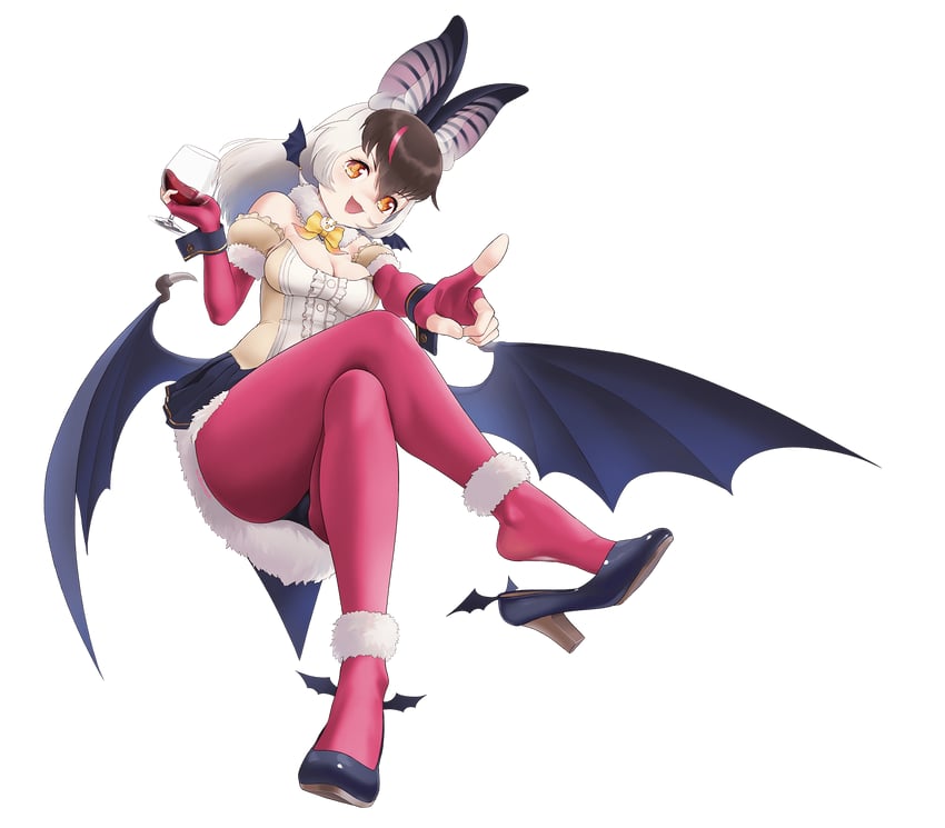 brown long-eared bat (kemono friends and 1 more) drawn by beleven