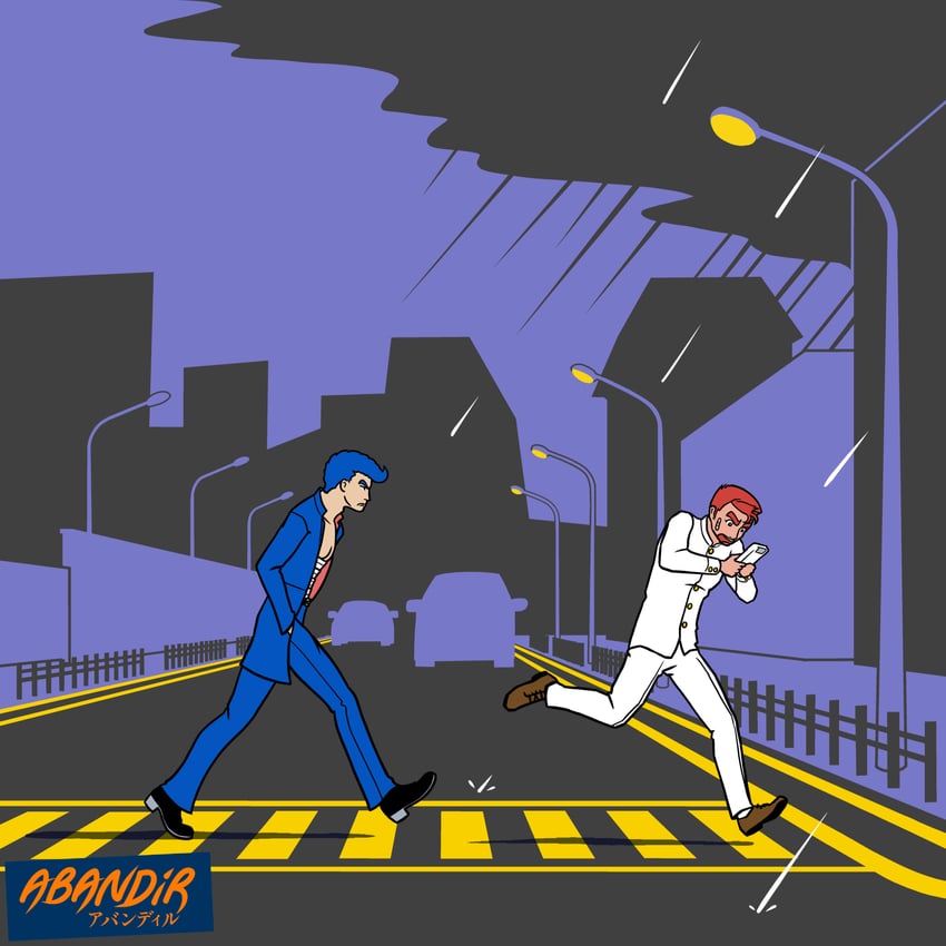 kunio-kun and riki (kunio-kun series) drawn by abandir