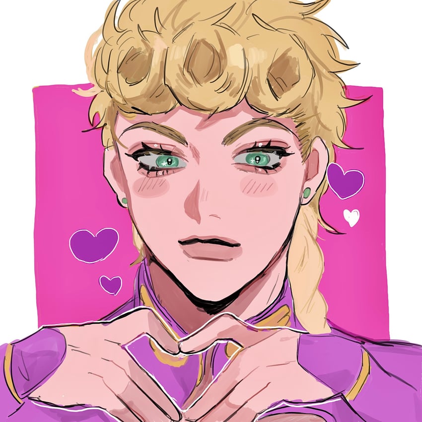 giorno giovanna (jojo no kimyou na bouken and 1 more) drawn by matubaru_chan