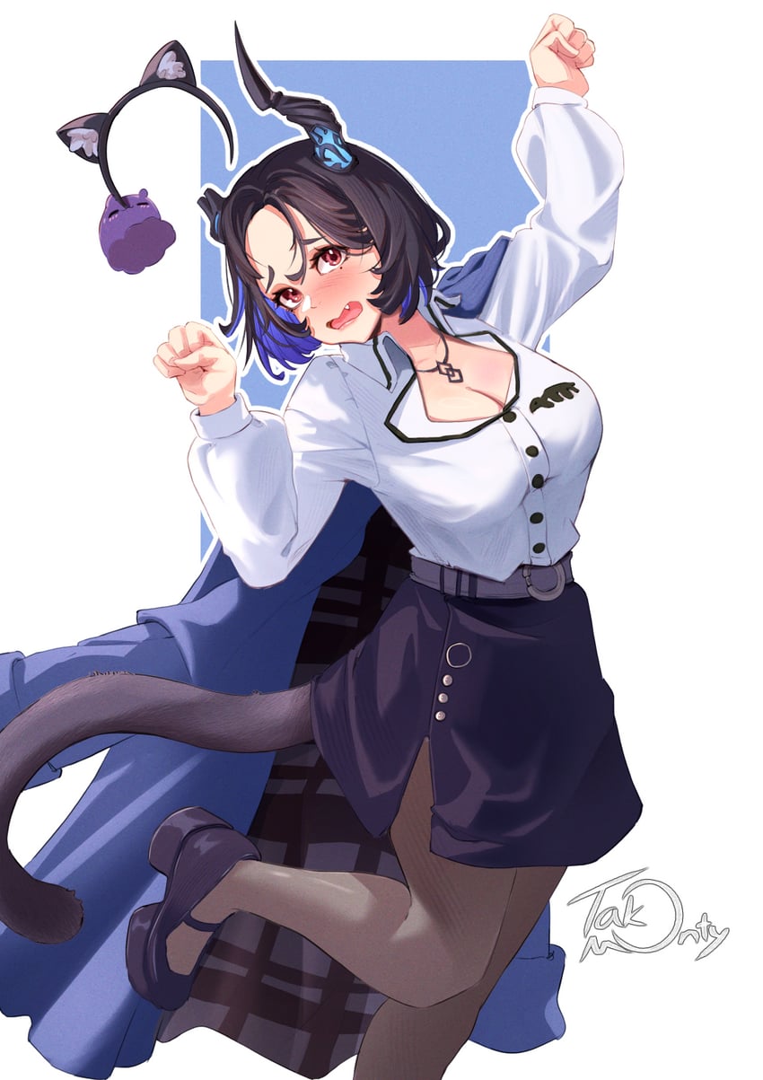 nerissa ravencroft, takodachi, and jailbird (hololive and 1 more) drawn by takomonty