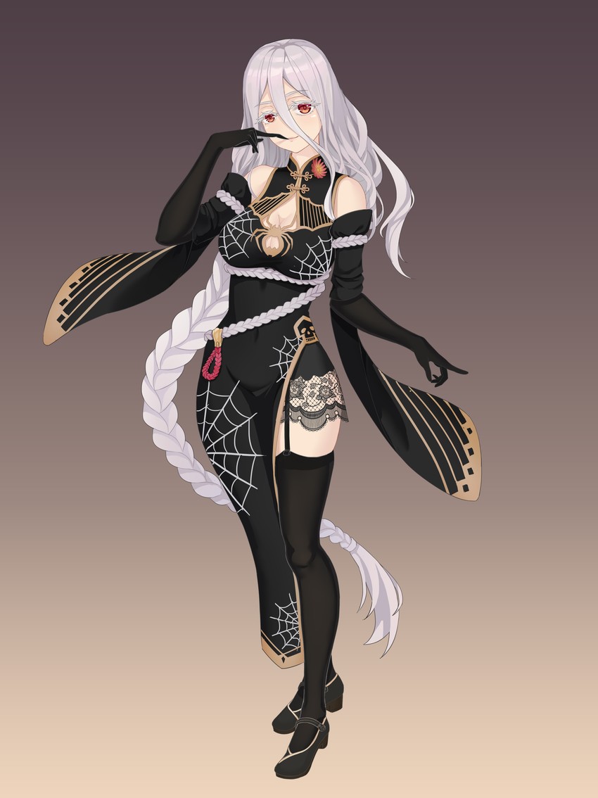 shiraori (kumo desu ga nani ka?) drawn by moran_(pixiv27824646)