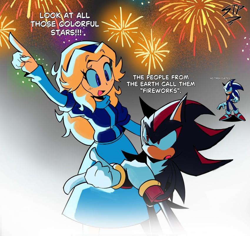 sonic the hedgehog, shadow the hedgehog, and maria robotnik (sonic) drawn by neimsteps