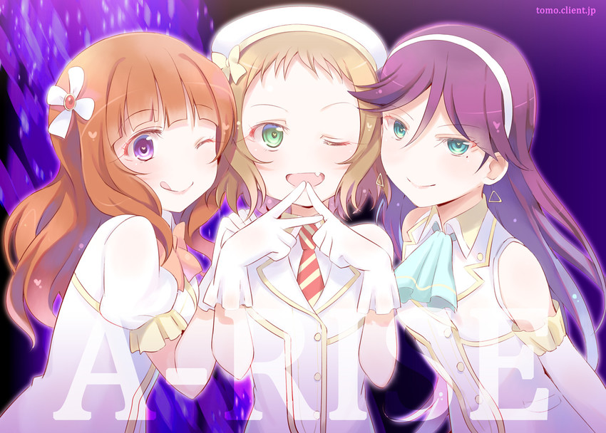 kira tsubasa, yuki anju, and todo erena (love live! and 1 more) drawn by kitahara_tomoe_(kitahara_koubou)