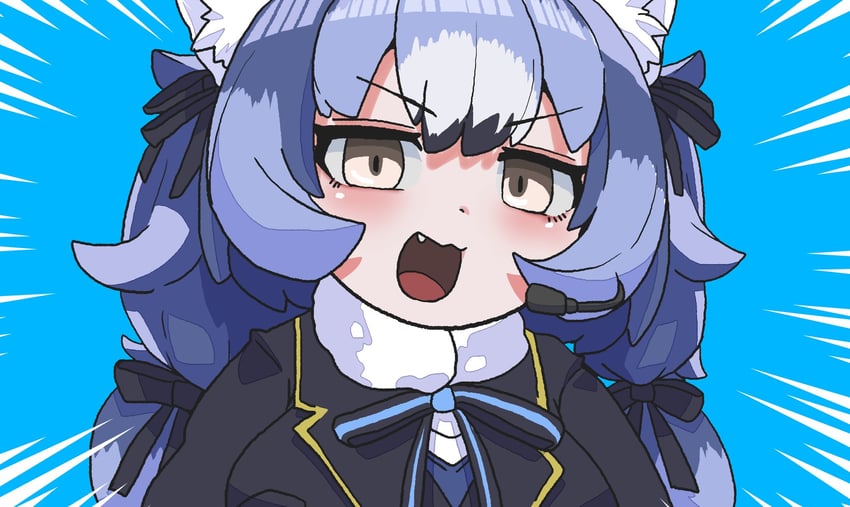 dire wolf (kemono friends and 1 more) drawn by onaji_(sokudo_seigen)