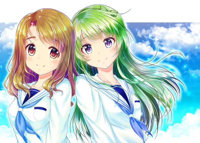shimabara elena and miyao miya (idolmaster and 2 more) drawn by matsunami_rumi