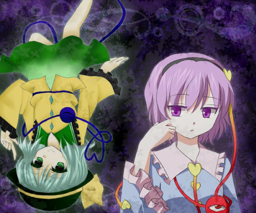 komeiji koishi and komeiji satori (touhou) drawn by soumi_(soumi9357)