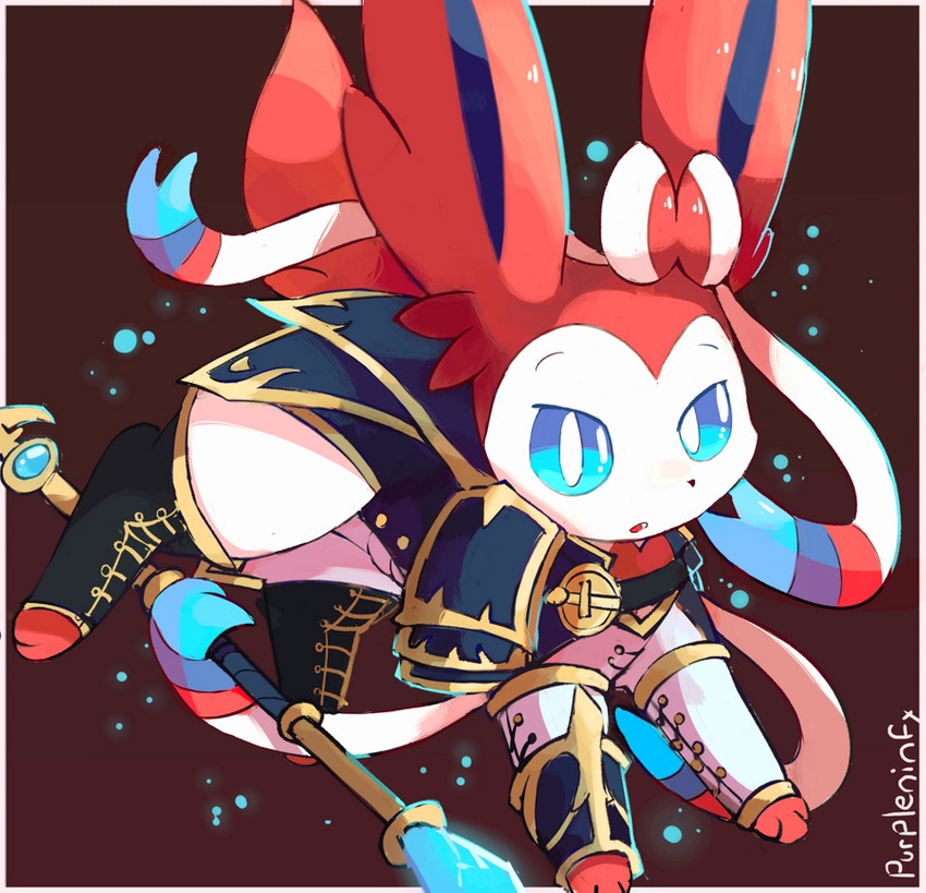 sylveon and jaina proudmoore (pokemon and 2 more) drawn by purpleninfy