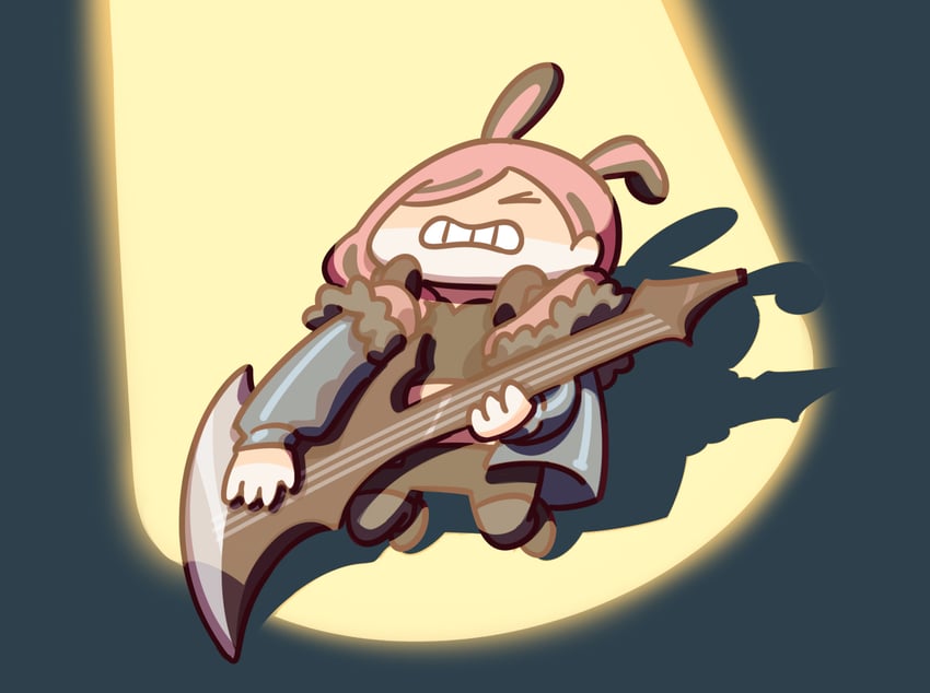 mori calliope (hololive and 1 more) drawn by keenbiscuit
