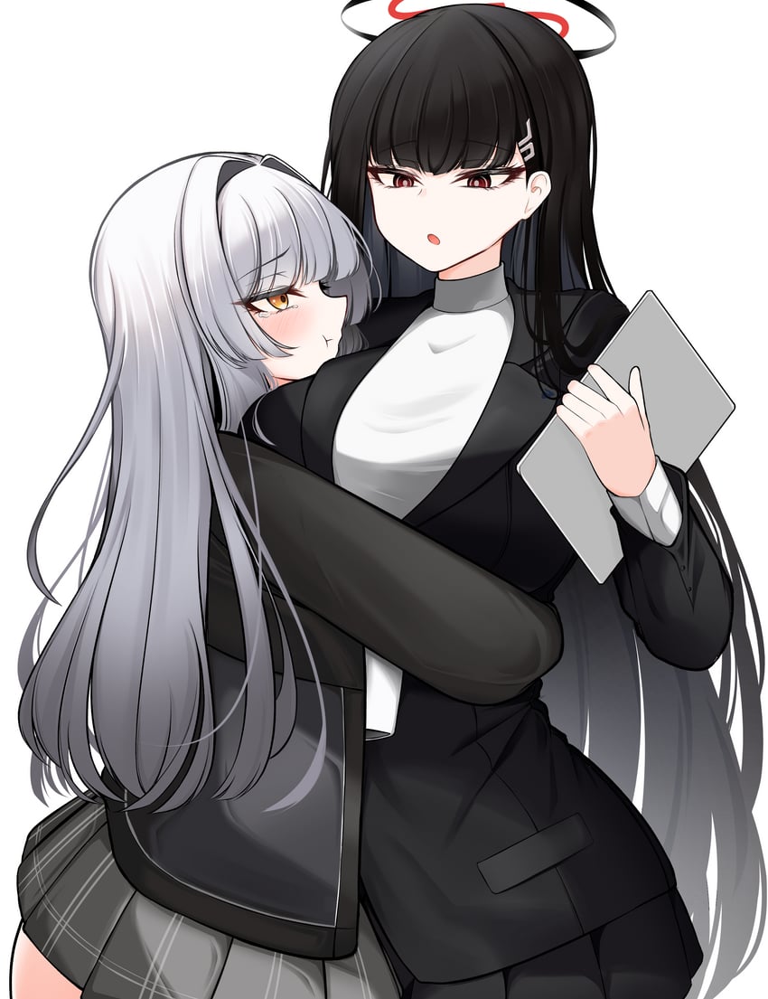 rio and minami rio (blue archive and 2 more) drawn by geah