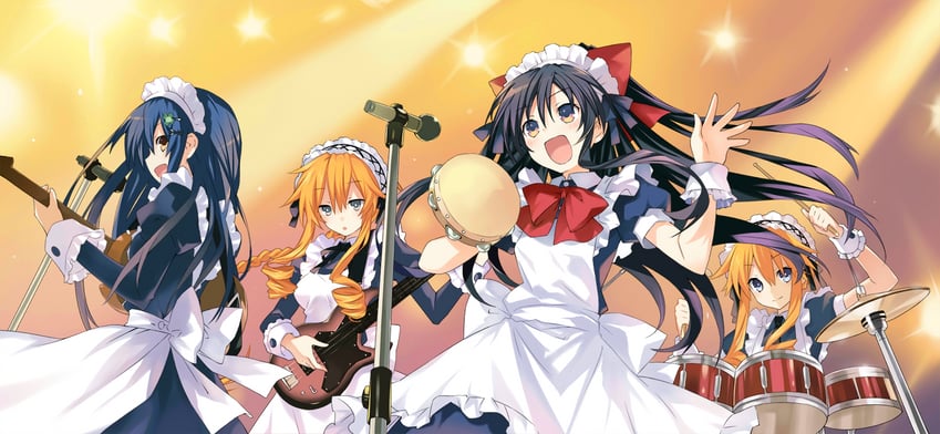 yatogami tohka, itsuka shido, yamai kaguya, yamai yuzuru, and itsuka shiori (date a live and 1 more) drawn by tsunako