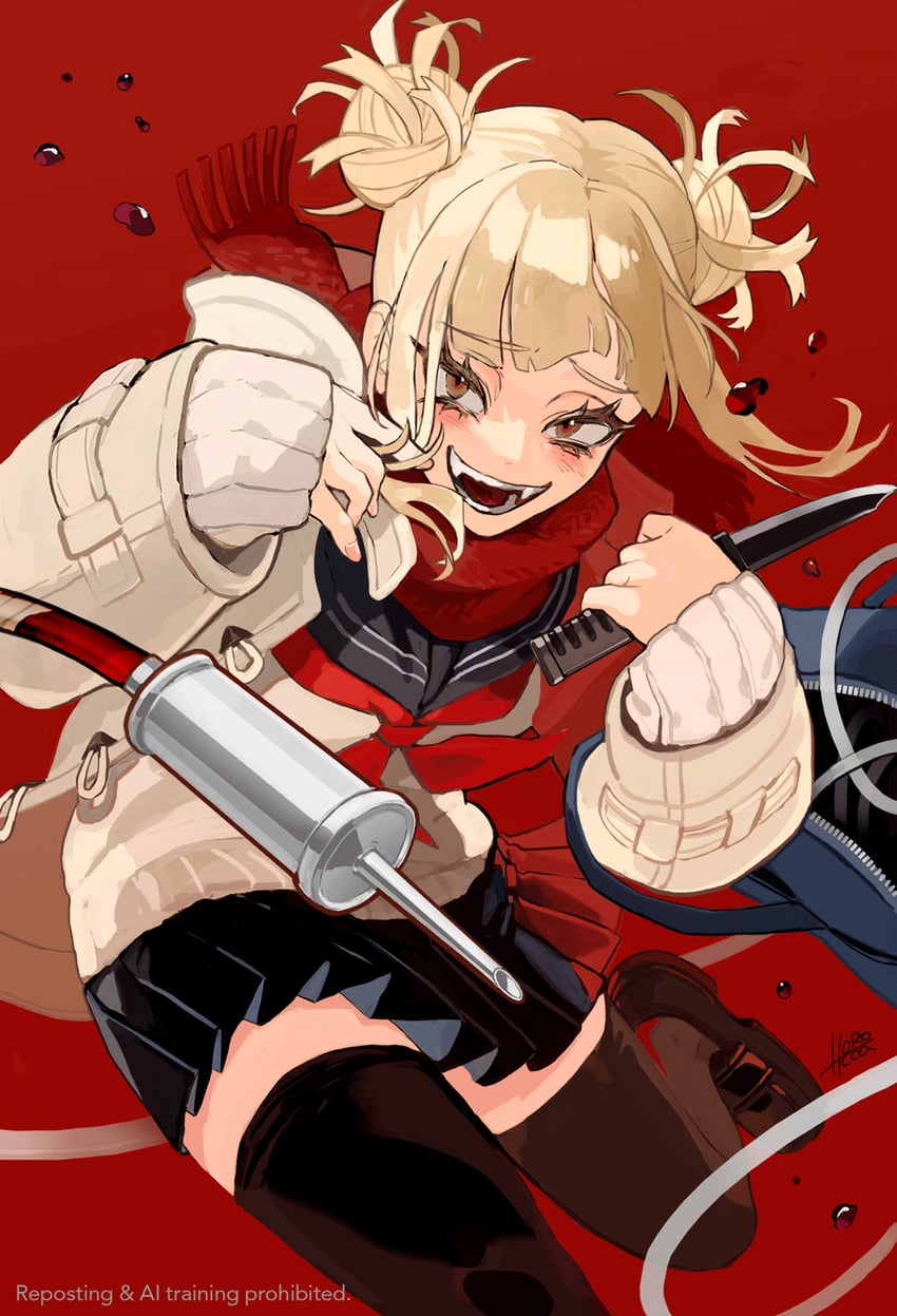 toga himiko (boku no hero academia) drawn by horocca
