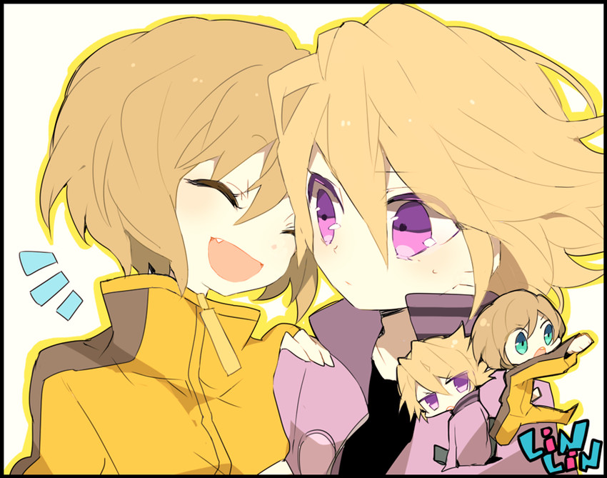 ivan karelin and huang pao-lin (tiger & bunny) drawn by amesawa_mokke