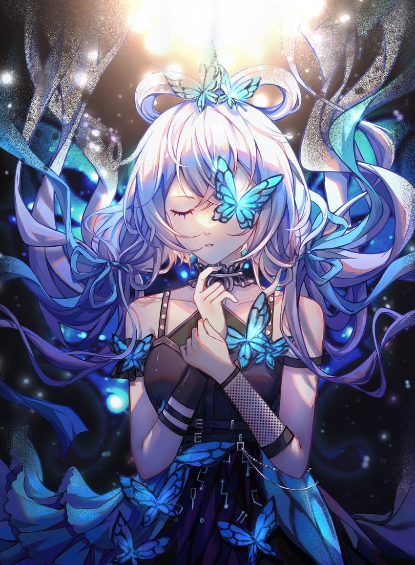 luo tianyi (vocaloid and 1 more) drawn by oriane